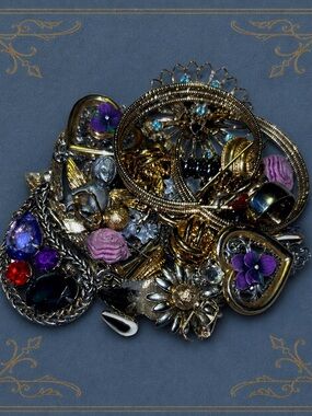 🔥 Vintage Jewelry Lot – Wearable, Brooches, Earrings, GF Ring, Camco 🔥
